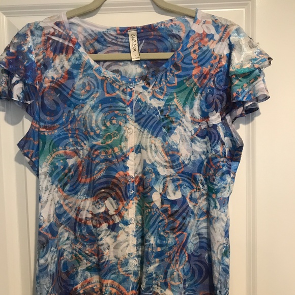 Cubism Colorful Tee - Picture 1 of 4